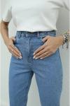 MOM JEANS KOT PANTOLON Mavi